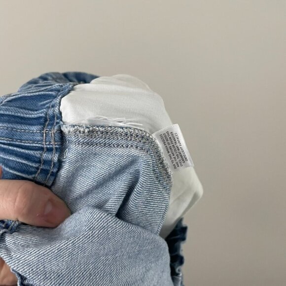 Madewell Pull On Blue Denim Paperbag Shorts Size 28 - Picture 4 of 5